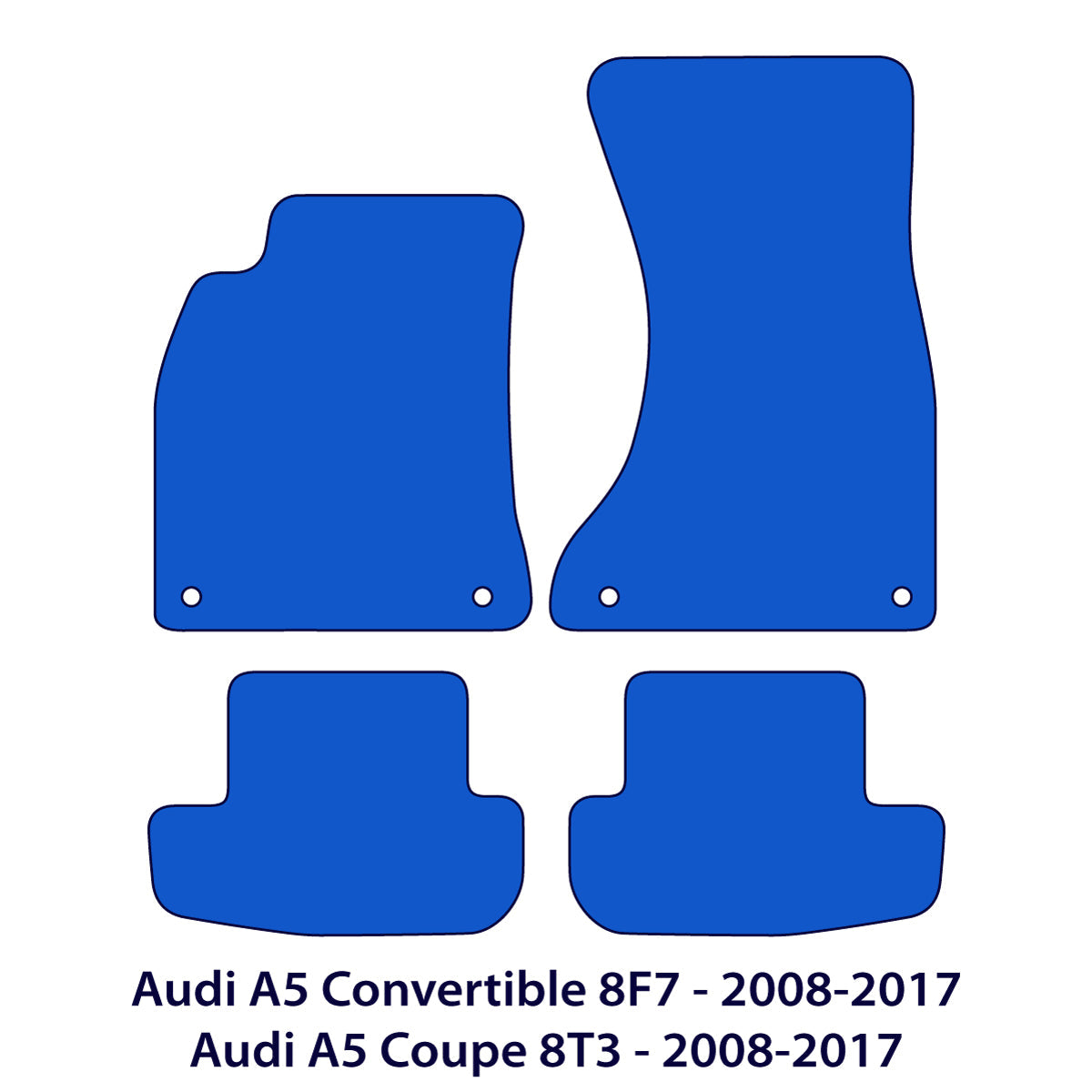 Audi A5 / S5 / RS5 8T3 & 8F7 Fußmatten Beige – Detailansicht 2