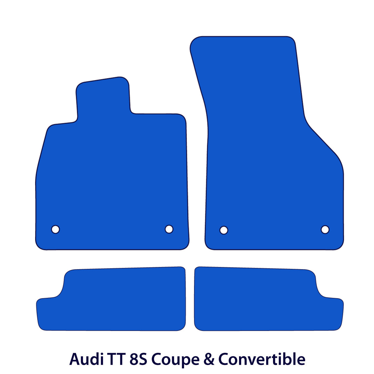 Audi TT / TTS / TT RS Velours Fußmatten 2014-2023 – 8S – Beige