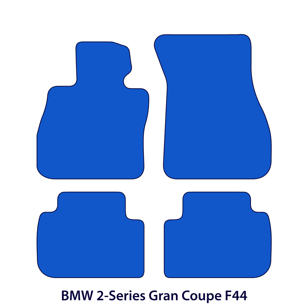 BMW 2er Gran Coupé Velours Fußmatten 2019-2026 – F44, F74 – Beige