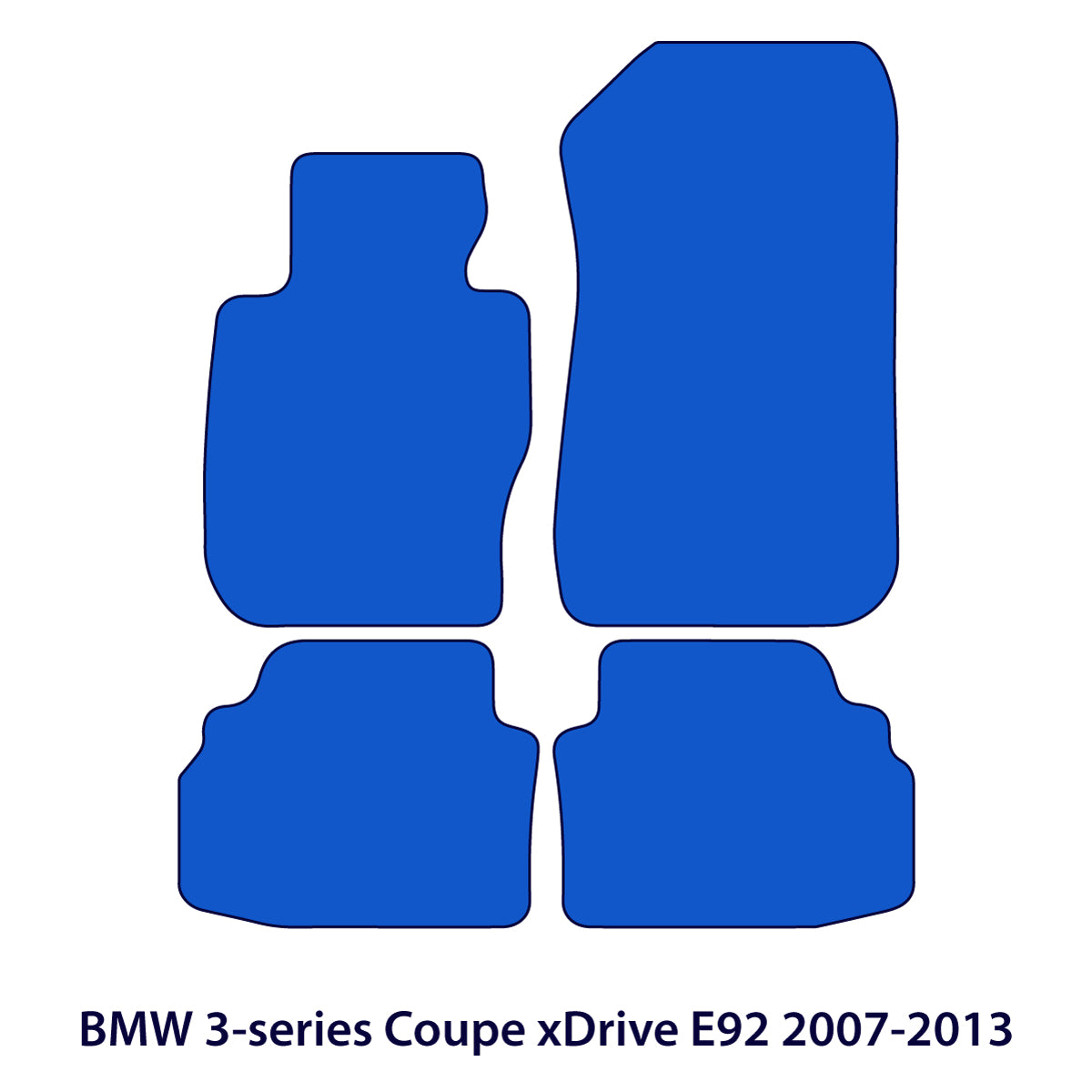 BMW 3er Coupé Fußmatten 2006-2013 – xDrive E92 – 3 Logo