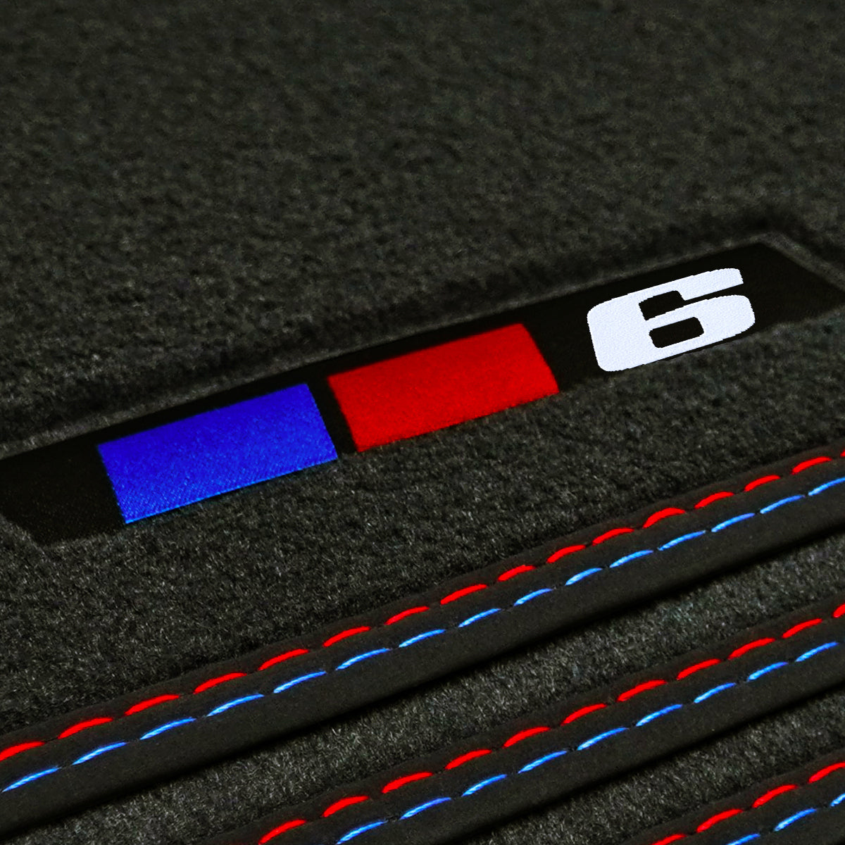 BMW 6er Cabrio Velours Fußmatten 2004–2011 – E64 – 6 Logo