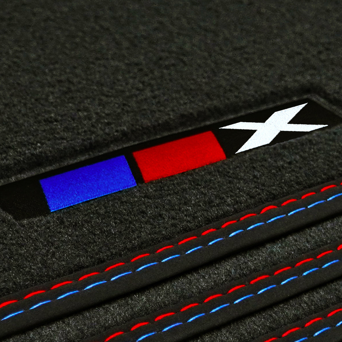 BMW X7 Velours Fußmatten 2019-2026 – G07 – X Logo
