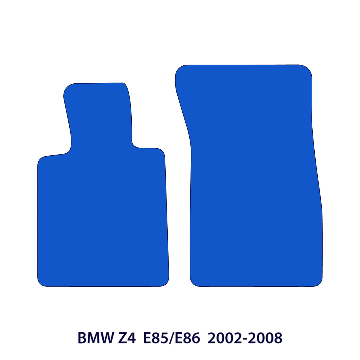 BMW Z4 Velours Fußmatten – 2002-2008 – E85/E86 – M Naht