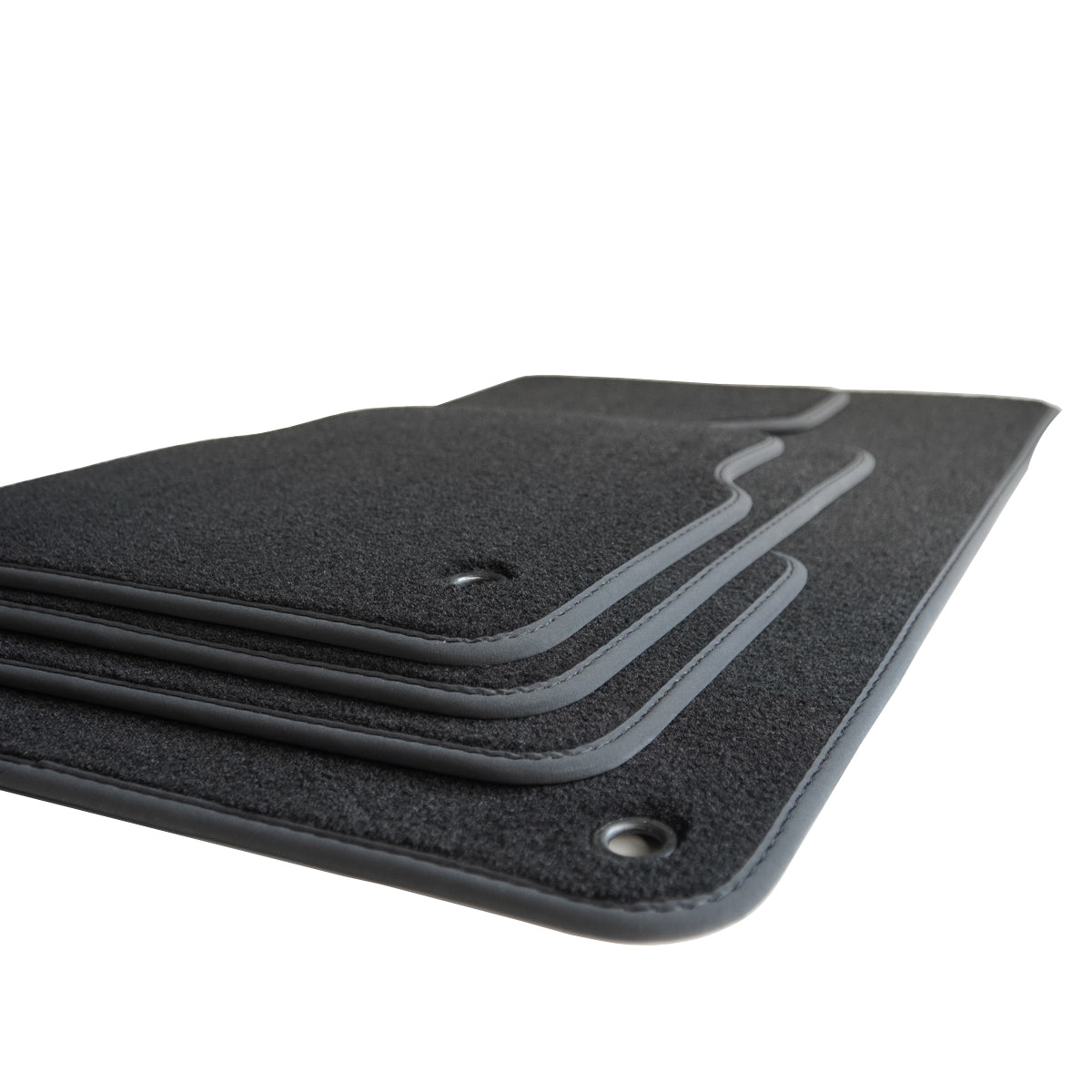 Dodge Grand Caravan 2008-2011 & Chrysler Town and Country 2008-2011 Velours Fußmatten 2 Reihen – Schwarz