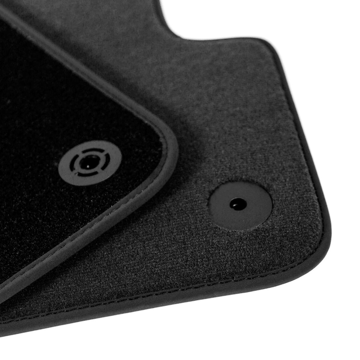 Ford C-Max Velours Fußmatten - 2. Gen - 2015-2019 – Schwarz