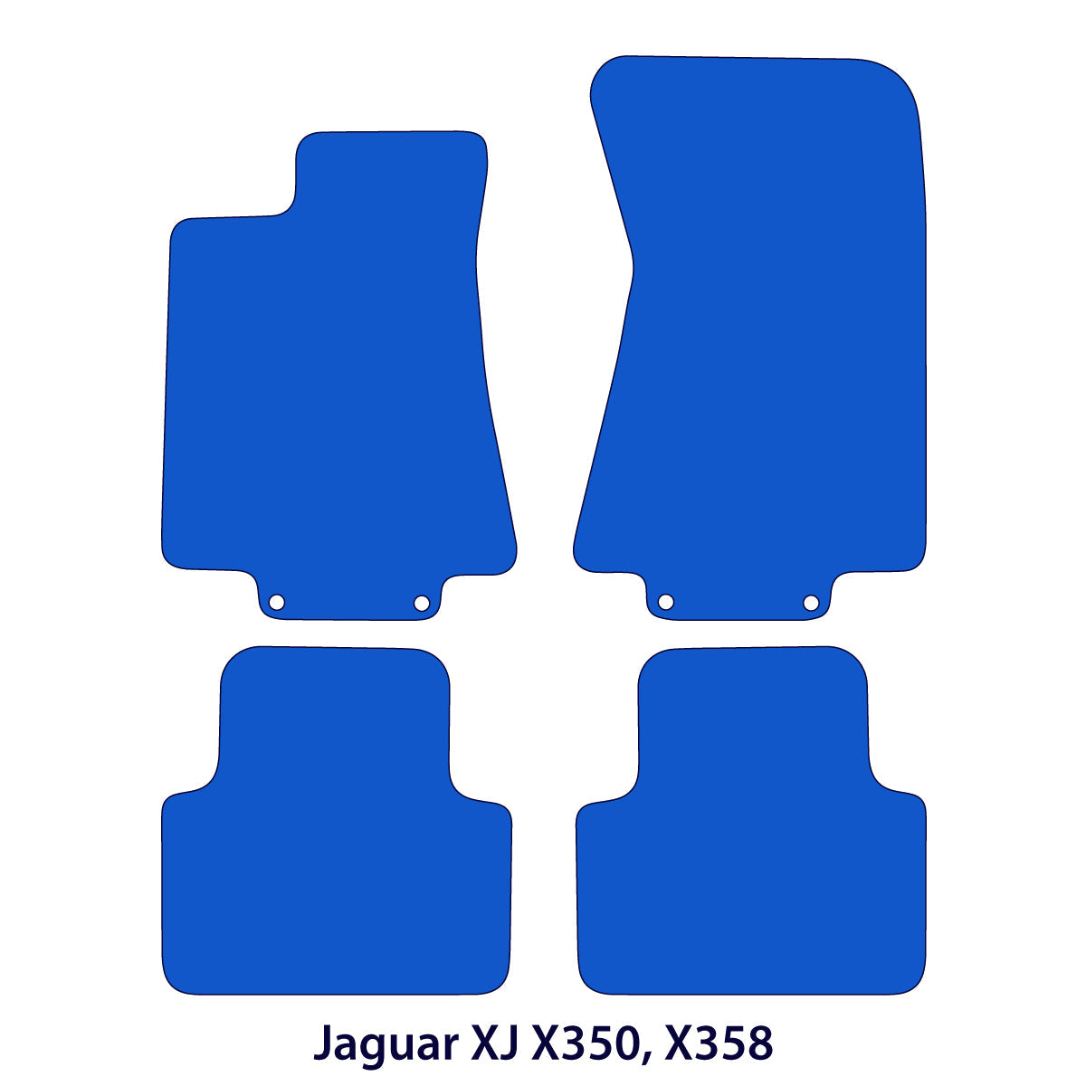 Jaguar XJ Velours-Fußmatten 2003-2009 – X350 X358 – Beige