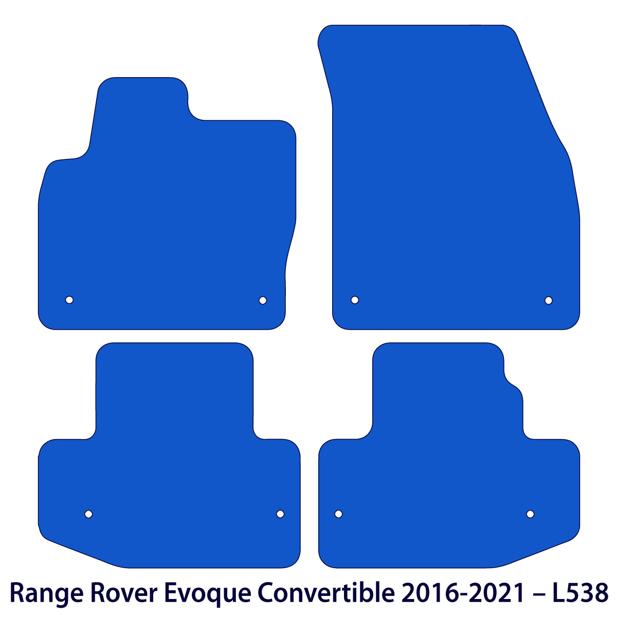 Range Rover Evoque Cabrio Velours Fußmatten 2016-2021 – L538 – Beige