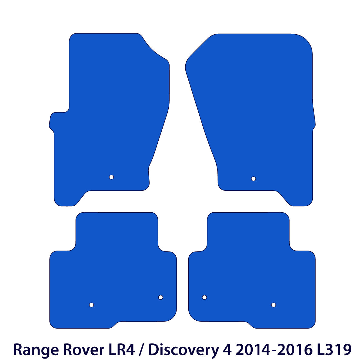 Land Rover LR4 / Discovery 4 Fußmatten - 2014-2016 L319 - Schwarz