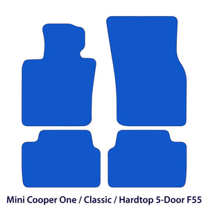 MINI Hatch 5-Door F55 Velour Floor Mats 2014–2024 – Black Exclusive – image 2