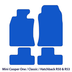 MINI Hatch R50/R53 Velour Floor Mats 2001–2006 – Black Exclusive – image 2