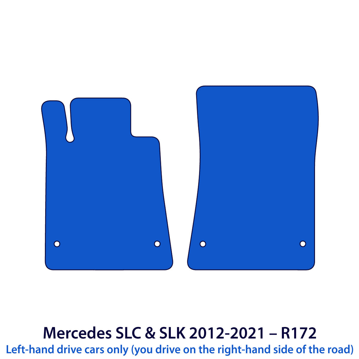 Mercedes SLK & SLC Velours Fußmatten 2011-2021 – R172 – Beige