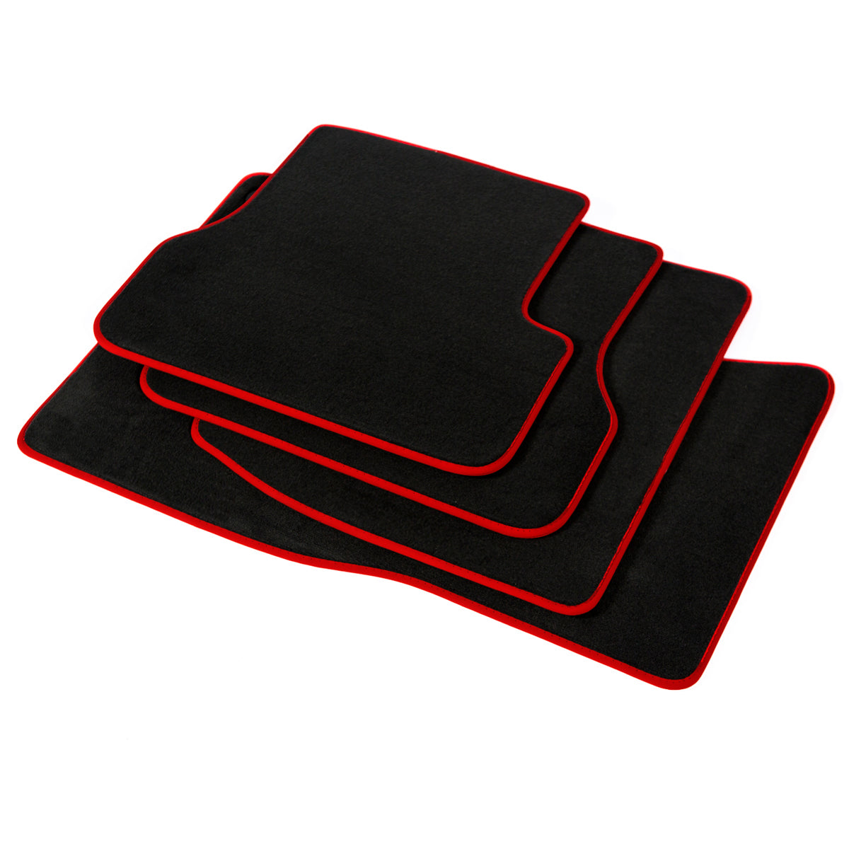 Mitsubishi Lancer Evolution 8 & 9 Velour Fußmatten 2003-2007 – Rote Umrandung