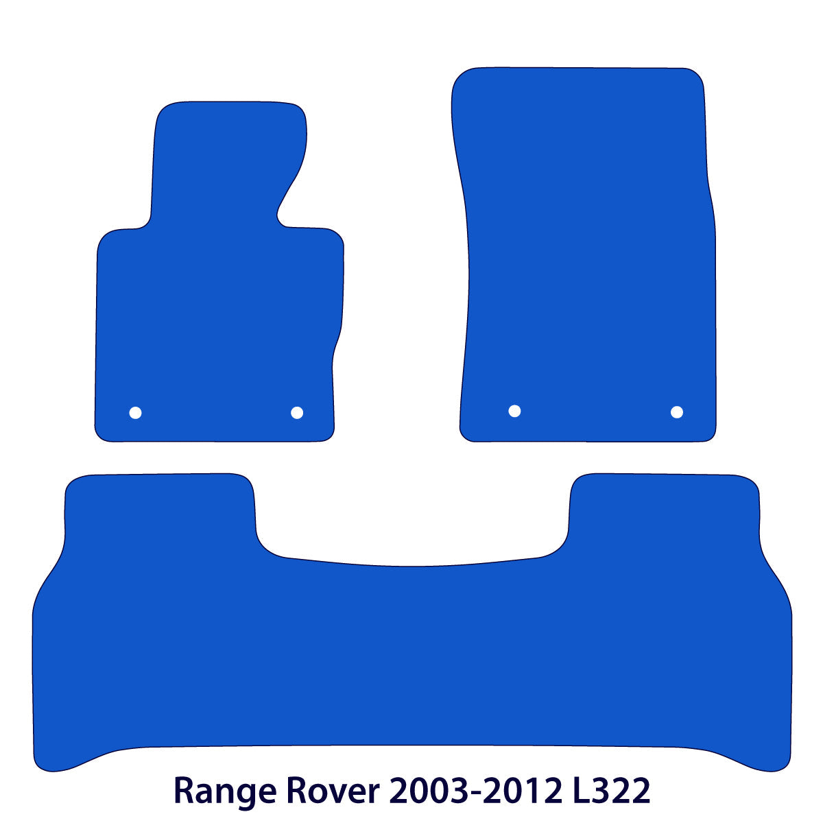 Range Rover Fußmatten - L322 - Schwarz