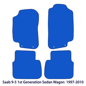 Saab 9-5 YS3E Velour Floor Mats 1997–2010 – Black Exclusive – image 2