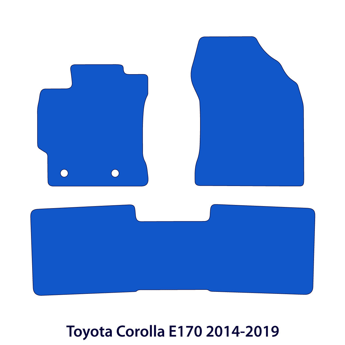Toyota Corolla Fußmatten – 2014-2019 E170 – Schwarz