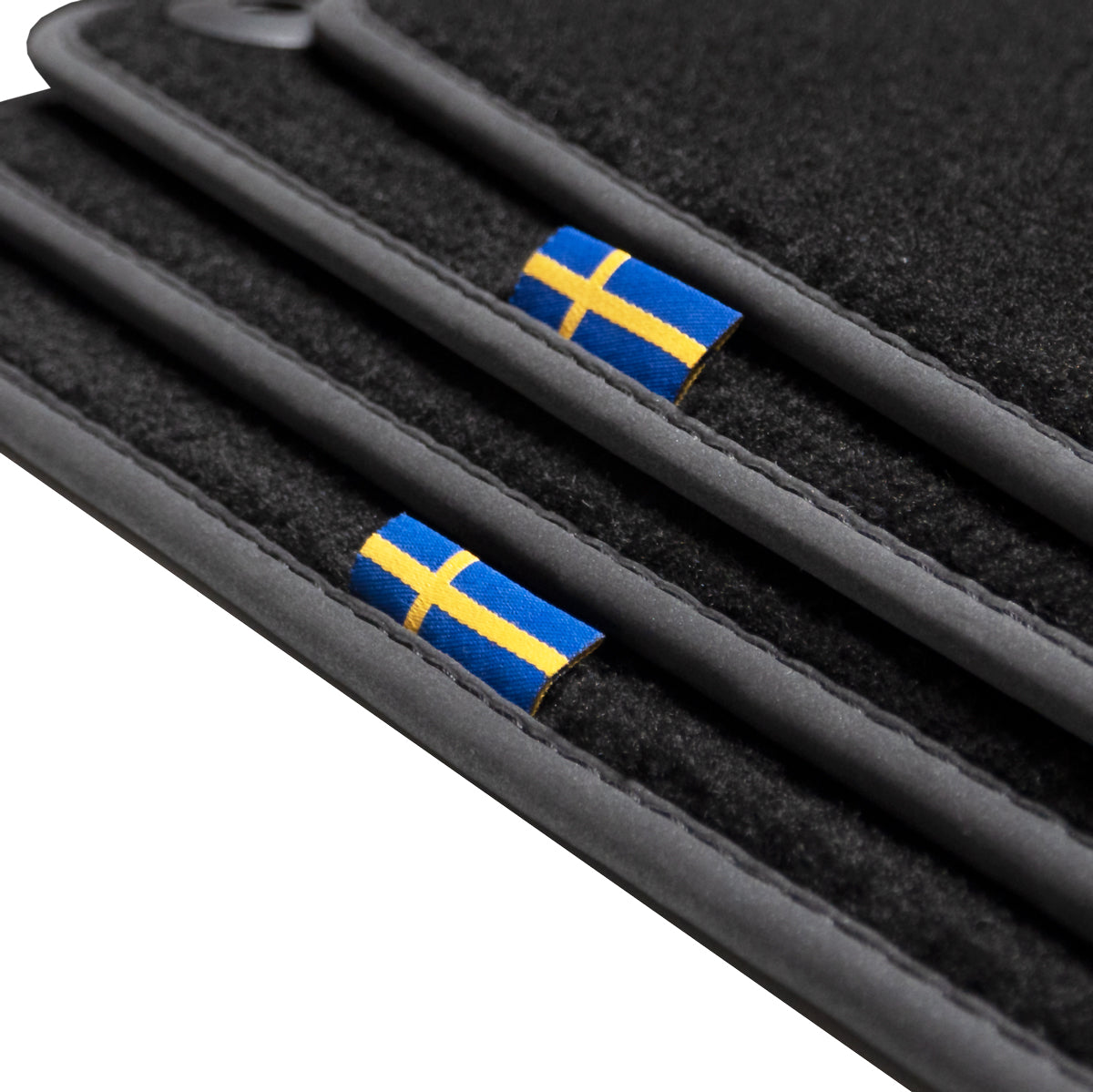 Volvo V40 Fußmatten - 2012-2019 - Flaggen-Label