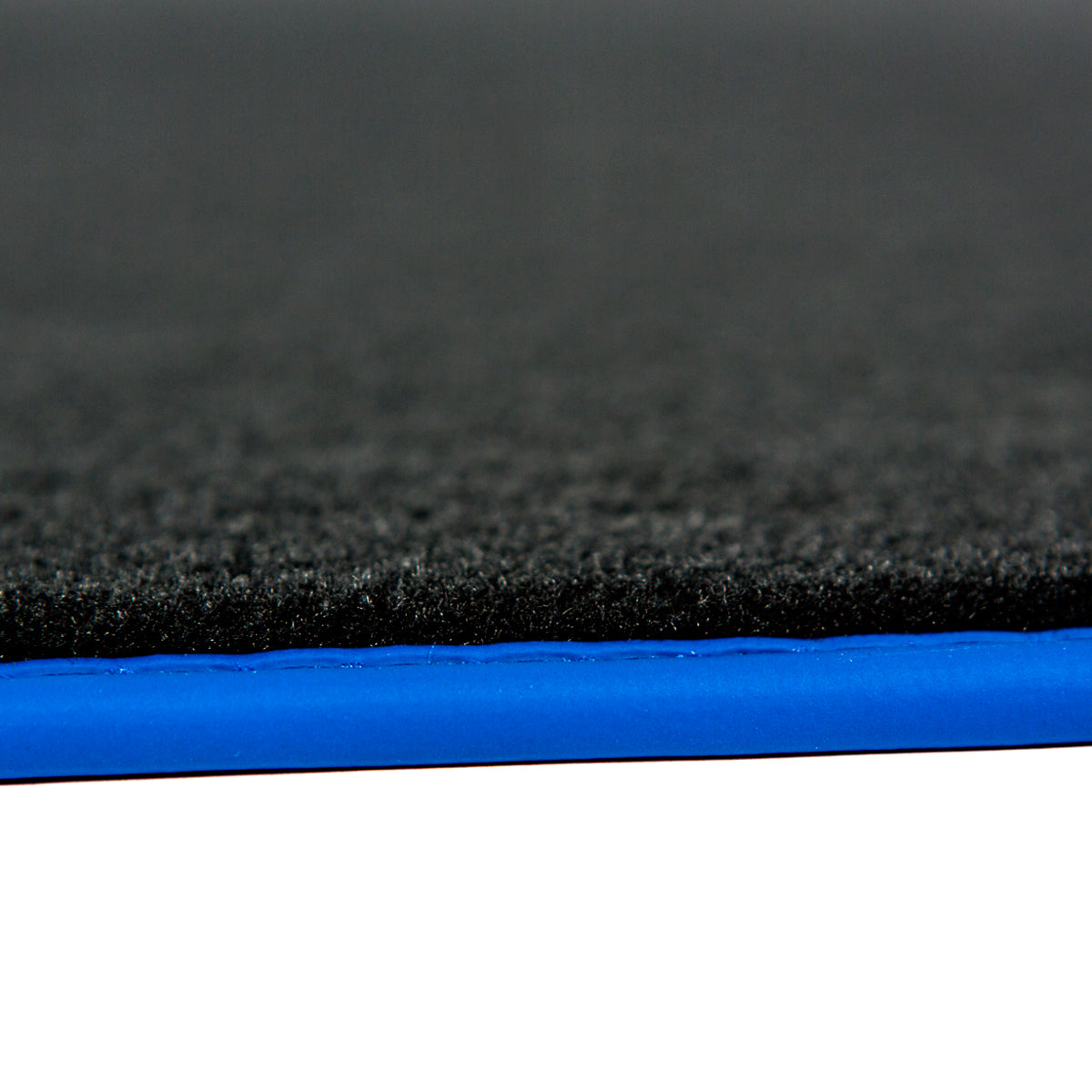 BMW i8 Velours-Fußmatten 2014–2020 – I12 & I15 – Blaue Einfassung