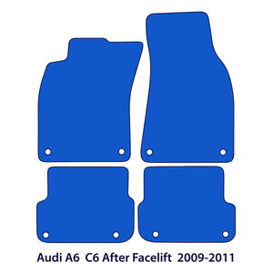 Fußmatten für Audi A6 / S6 C6 2004–2011 – Velours Beige – Produktansicht 2