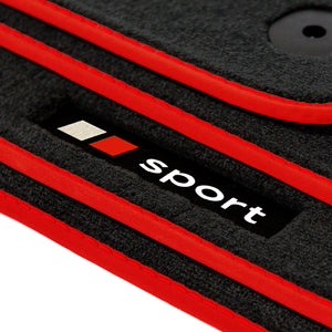 Fußmatten für Audi TT / TTS / TT RS 8J Coupé 2006–2014 & Roadster 2007–2014 – Velours Red Sport