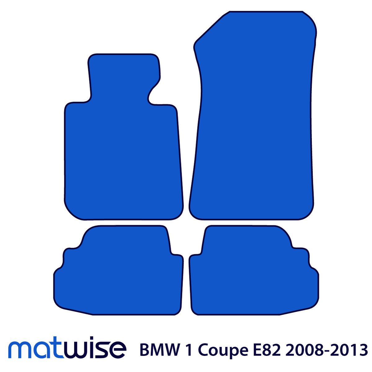 BMW 1er Coupé Velours Fußmatten 2007-2013 – E82 – Schwarz