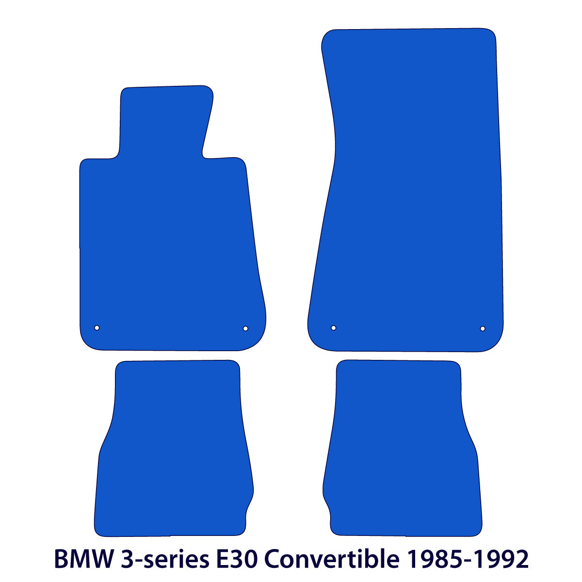Dywaniki welurowe do BMW Seria 3 Kabriolet 1985-1993 – E30 – Przeszycia M