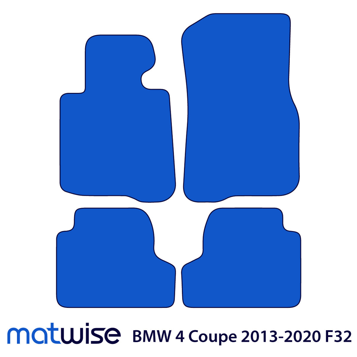 BMW 4er Coupé Velours-Fußmatten 2013–2020 – F32 – Beige