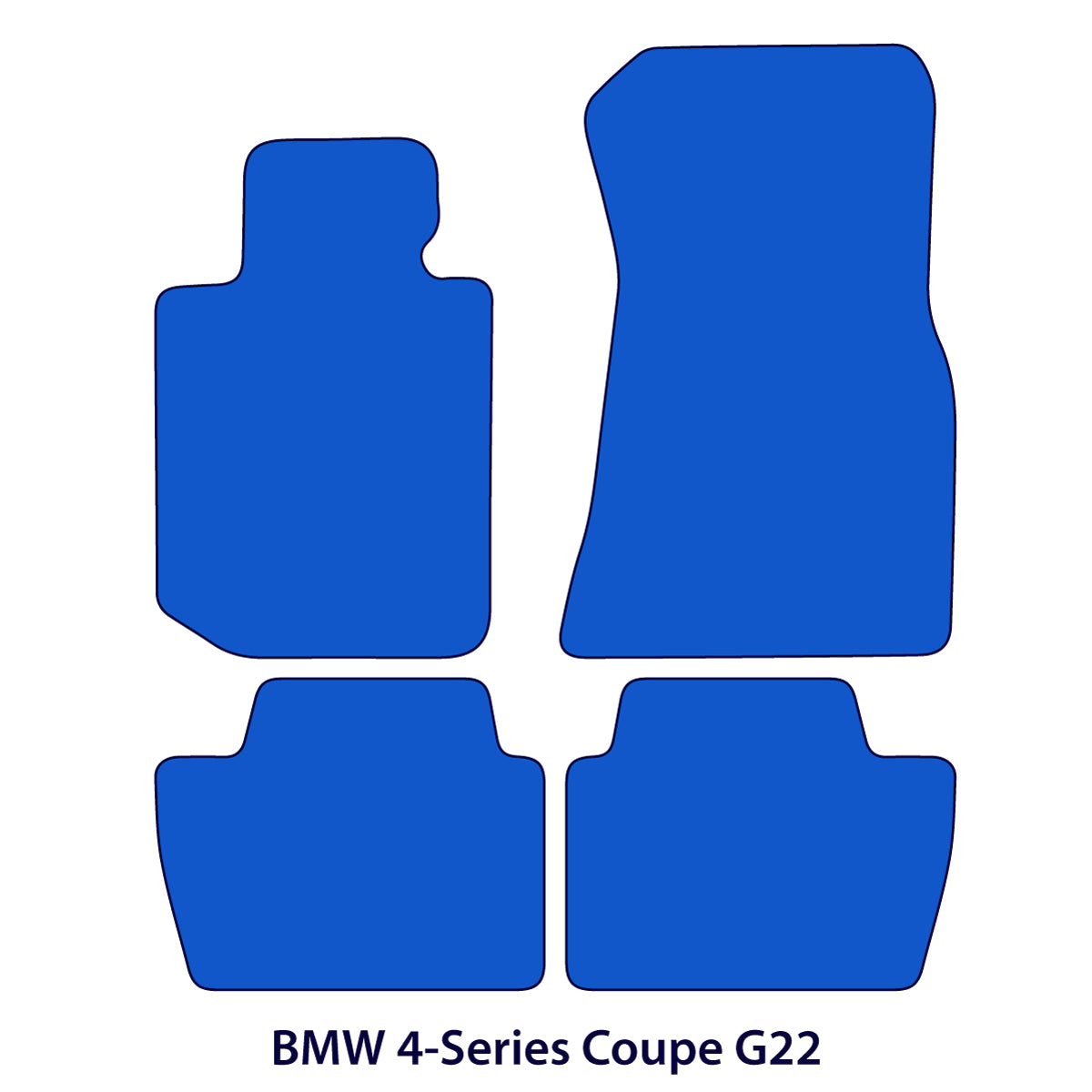BMW 4er Coupé Velours-Fußmatten 2020–2026 – G22 G82 – Beige