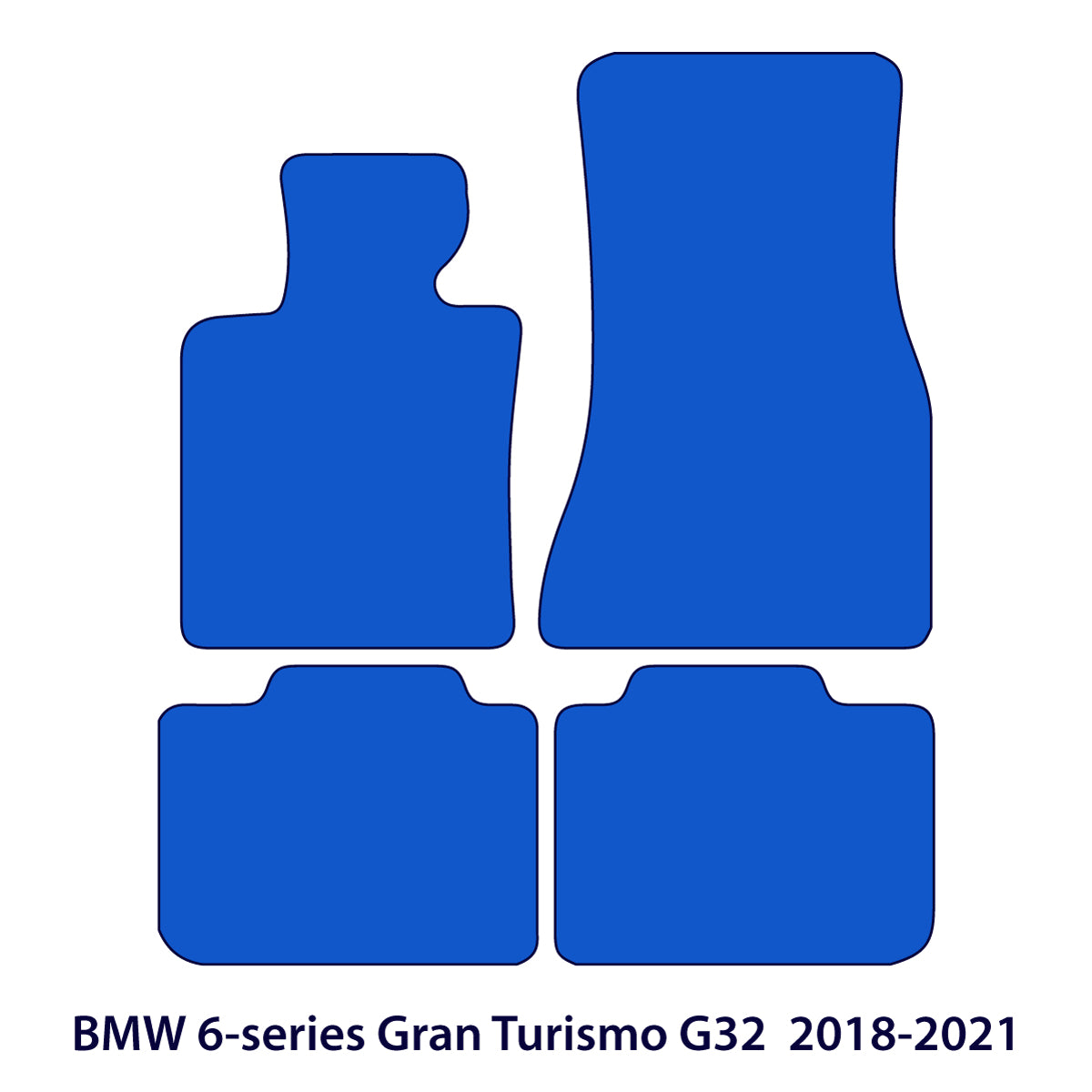 BMW 6-Series Gran Turismo Velour Floor Mats 2017-2023 – G32 – Beige