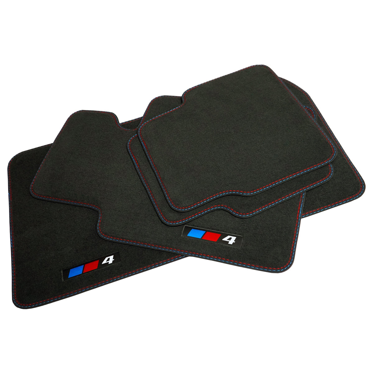 BMW i4 Gran Coupe Velour Floor Mats – G26 – 4 Logo