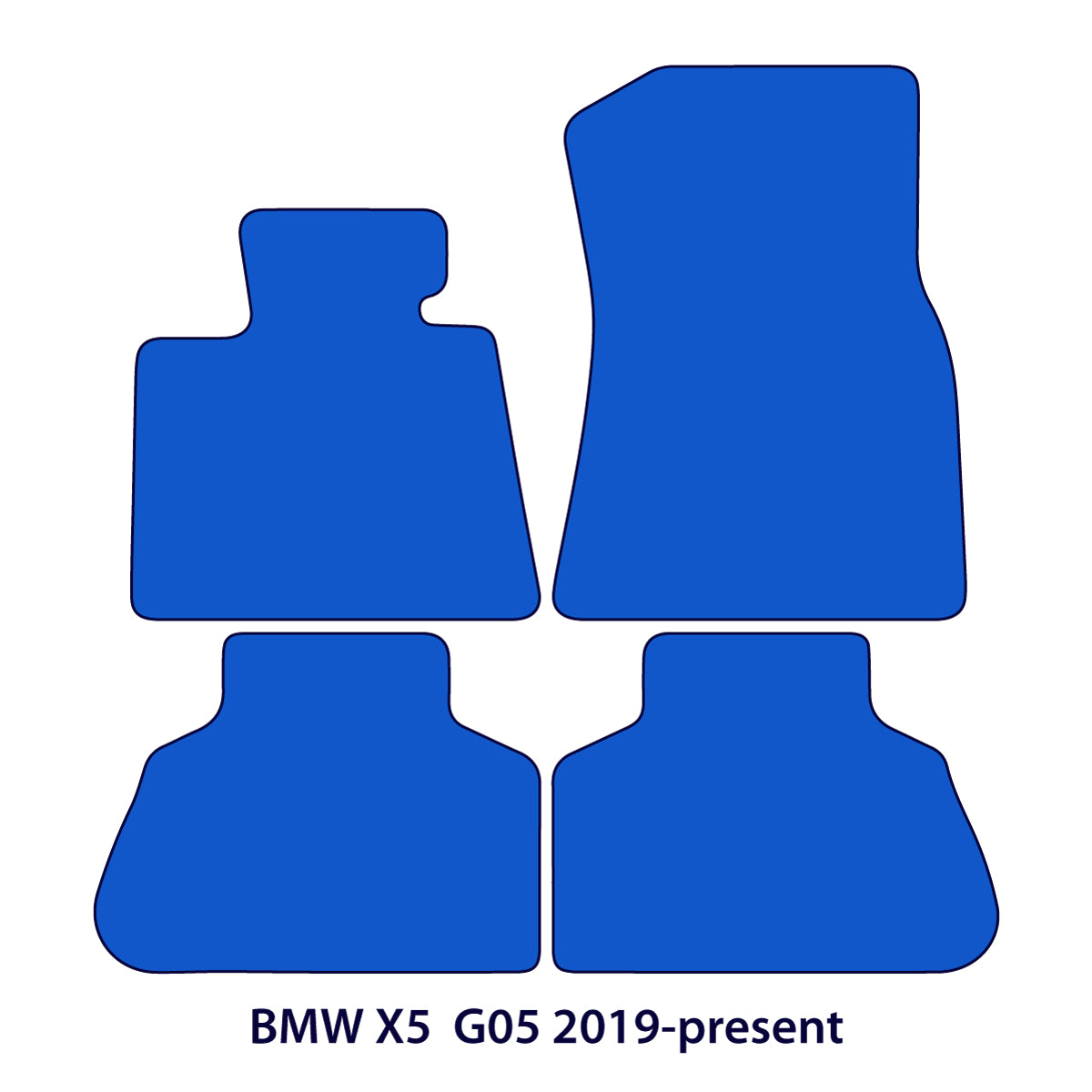 Dywaniki welurowe do BMW X5 2018-2026 – G05 – Czarne