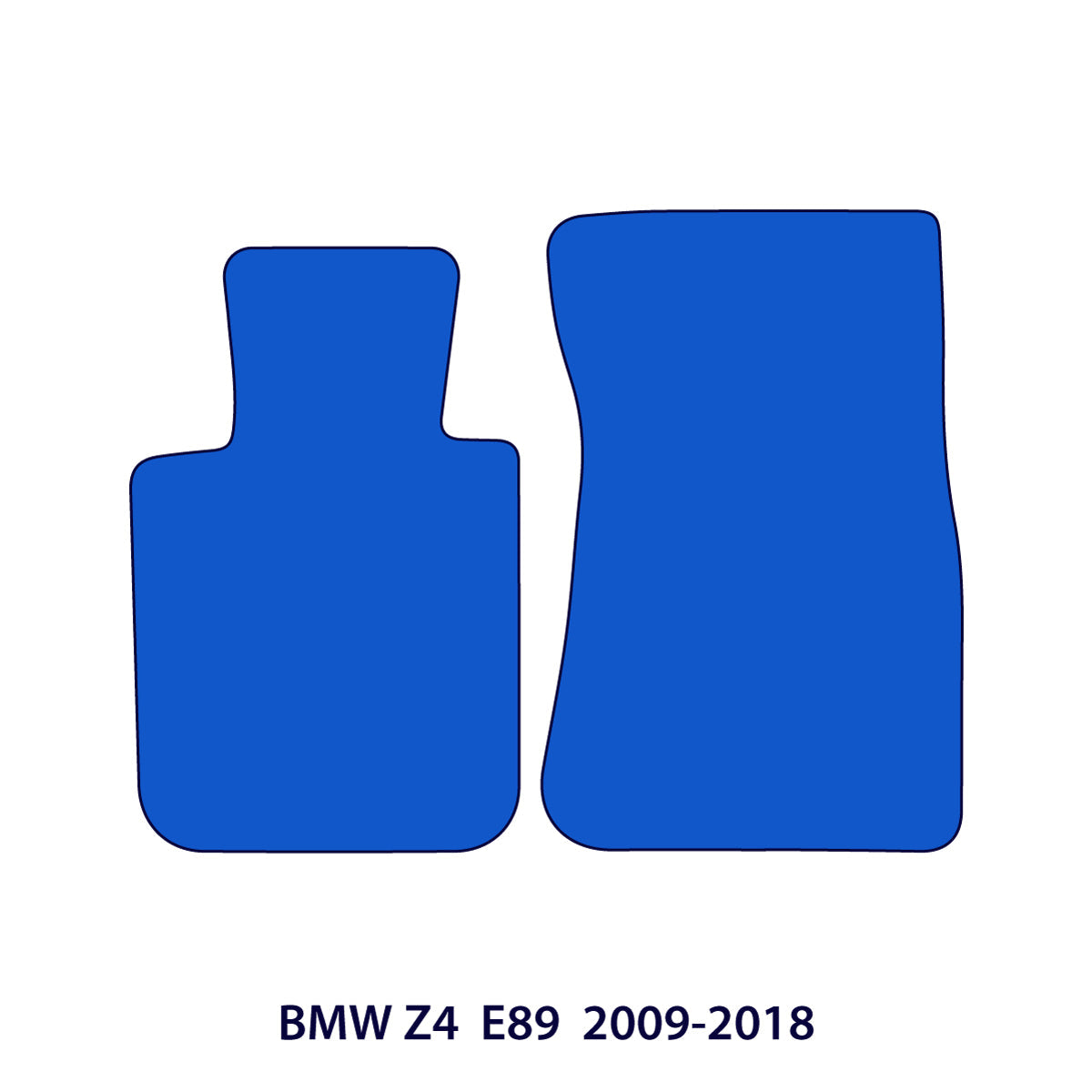 BMW Z4 Velour Floor Mats 2009-2016 – E89 – Black Exclusive