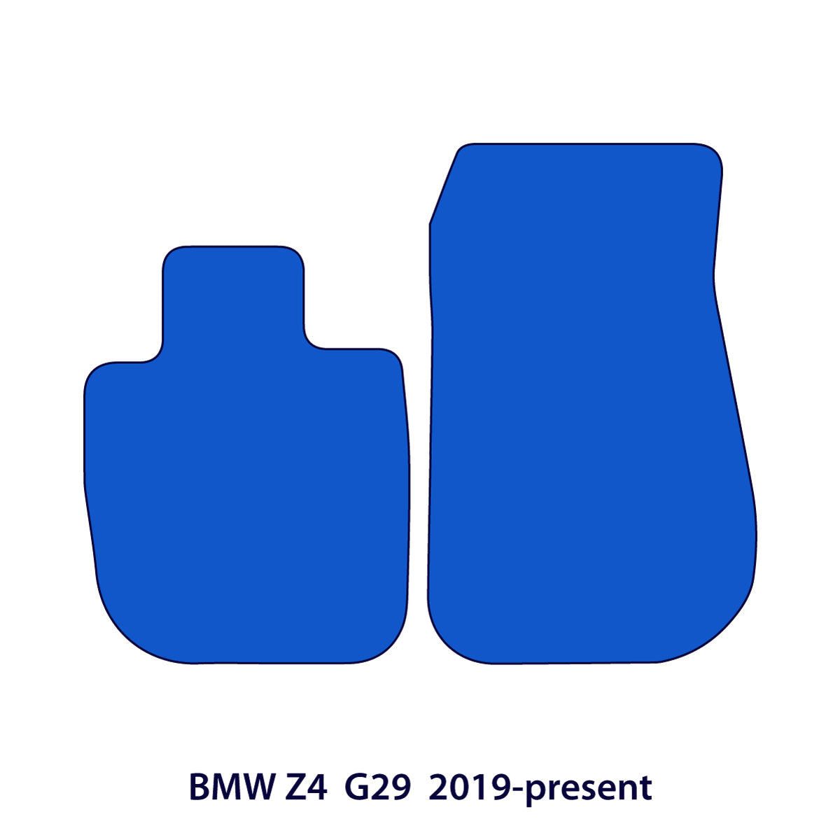 BMW Z4 Velour Floor Mats 2018-2026 – G29 – Black Exclusive