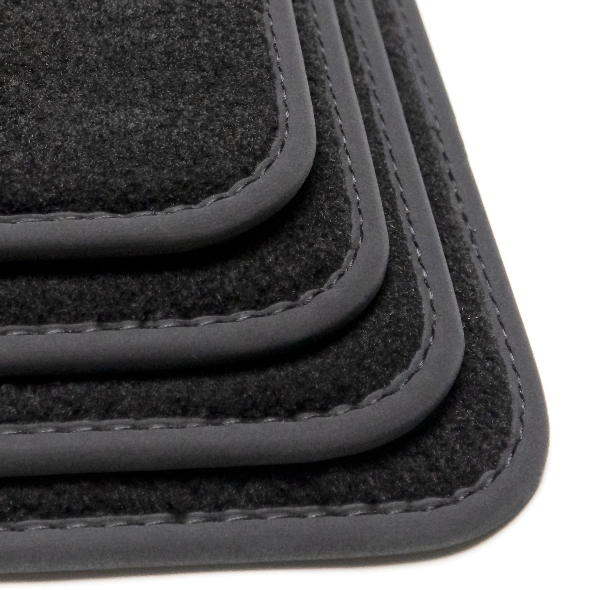 Ferrari Dino 206 GT, 246 GT & 246 GTS Velours Fußmatten 1967–1974 – Schwarz
