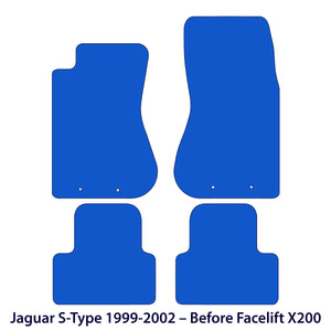 Jaguar S-Type X200 Velour Floor Mats 1999–2002 – Pre-Facelift – Black Exclusive – image 2