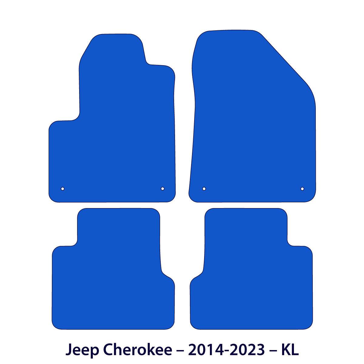 Jeep Cherokee Velours-Fußmatten 2013-2023 – KL – Beige