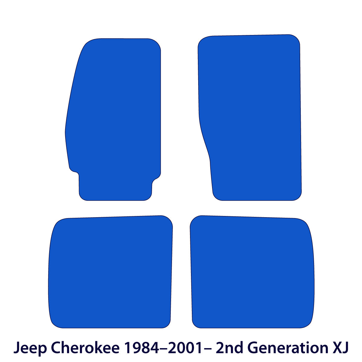Jeep Cherokee Velours Fußmatten – 1984-2001 – XJ – Beige