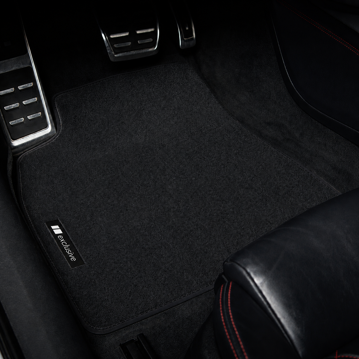Land Rover Defender 110 Velours Fußmatten 2007-2019 – L316 – Schwarz Exklusiv