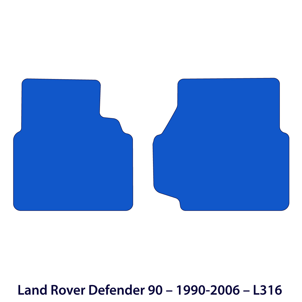 Land Rover Defender 90 Velours-Fußmatten 1990-2006 – L316 – Beige