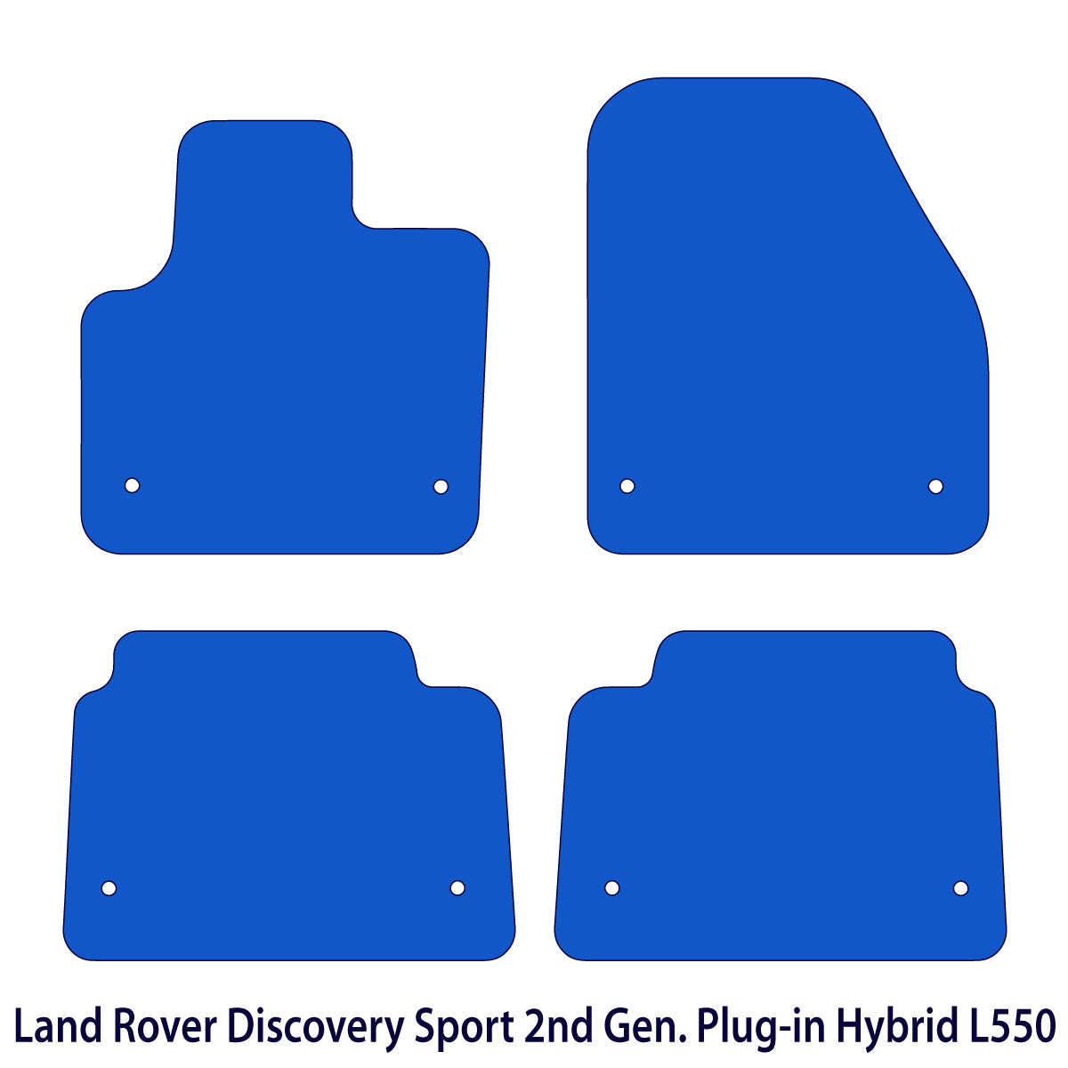 Land Rover Discovery Sport L550 Velour Floor Mats 2020–2023 – PHEV – Black Exclusive – image 2