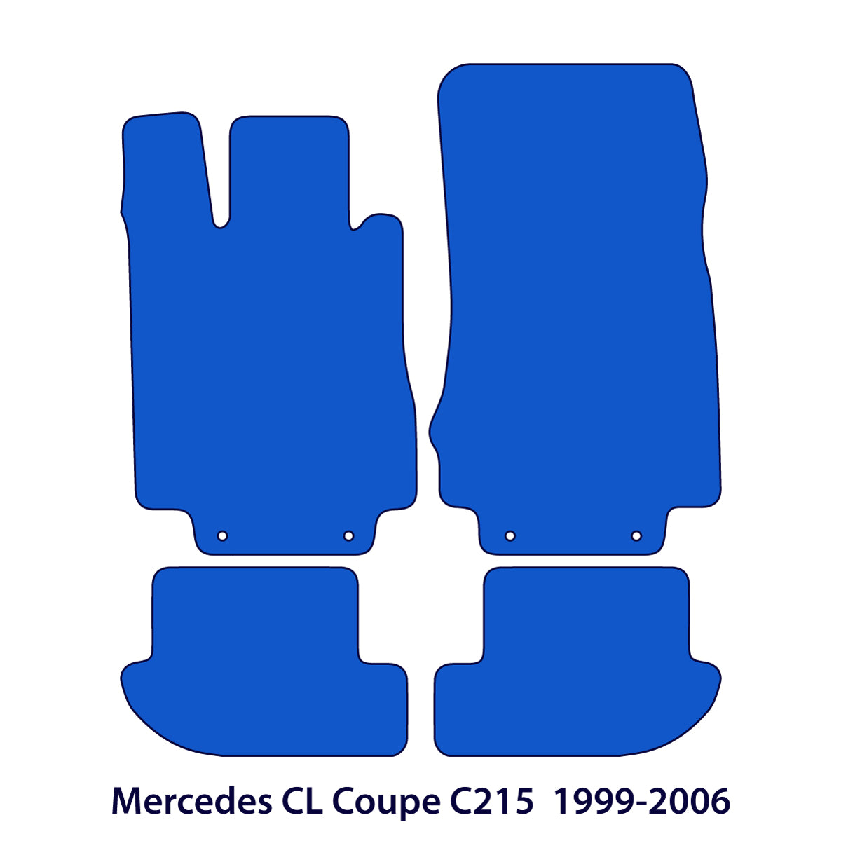 Dywaniki welurowe do Mercedes CL 1999-2006 – Coupé C215 – Beżowe