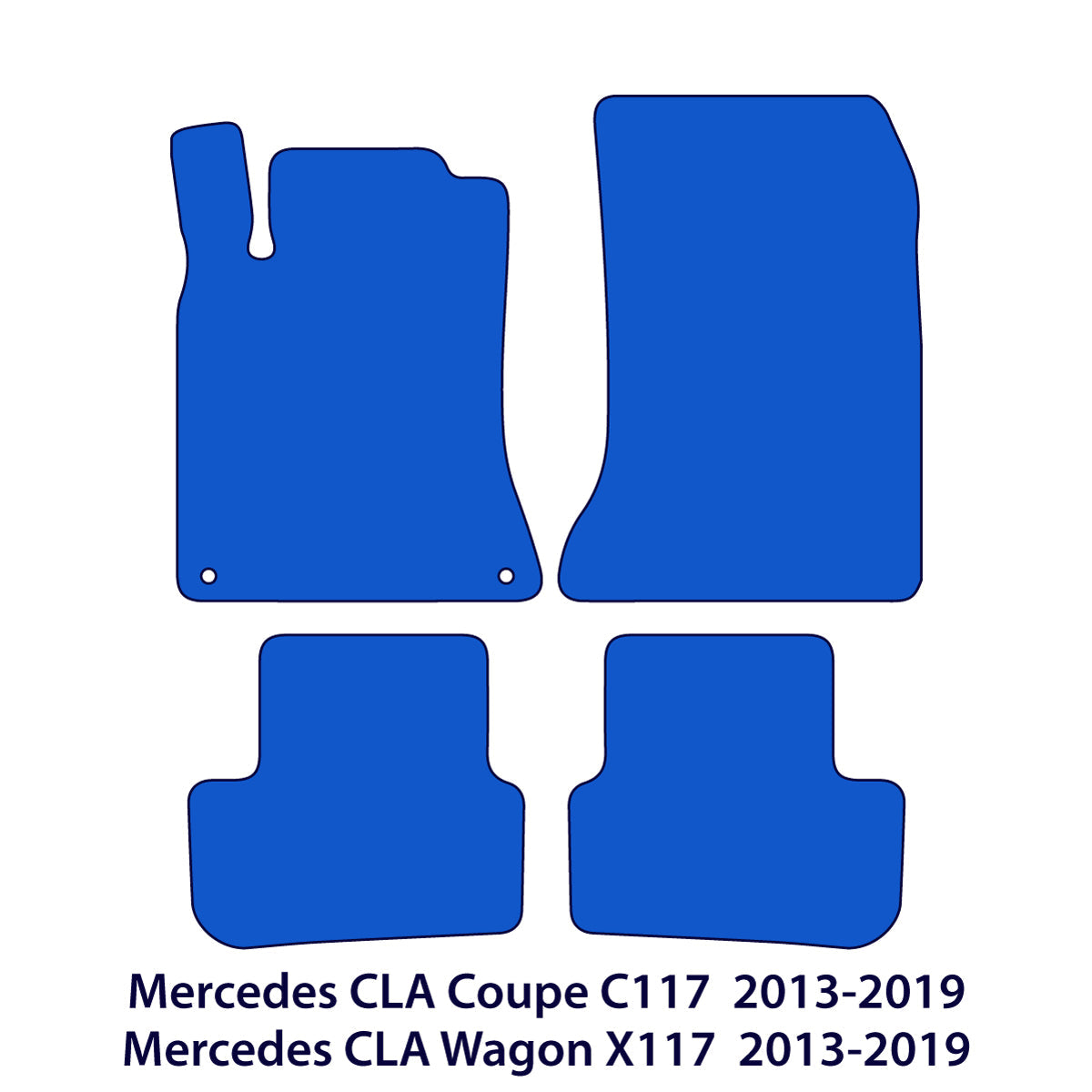 Dywaniki welurowe do Mercedes CLA 2013-2019 – C117 i X117 – Beżowe