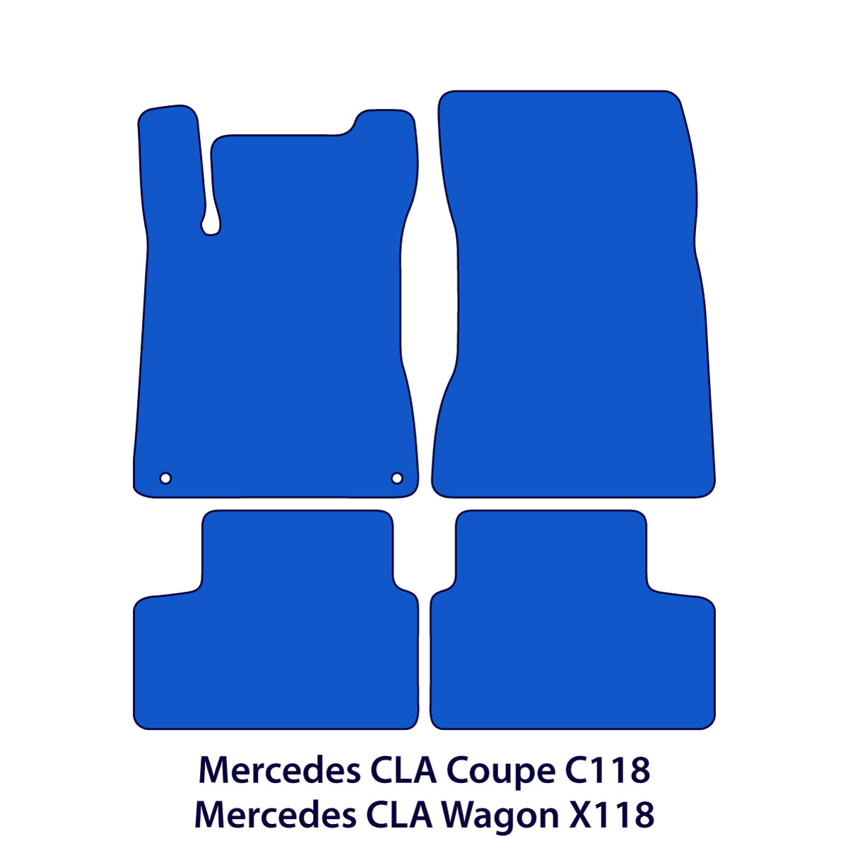 Dywaniki welurowe do Mercedes CLA 2019-2026 – C118 i X118 – Czarne Exclusive