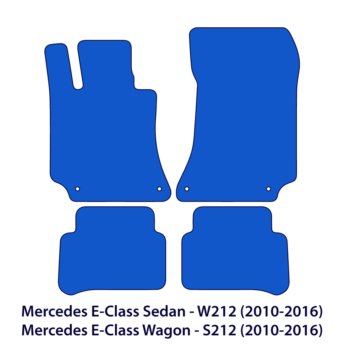 Mercedes E-Klasse Velours Fußmatten 2009-2016 – W212 &amp; S212 – Beige
