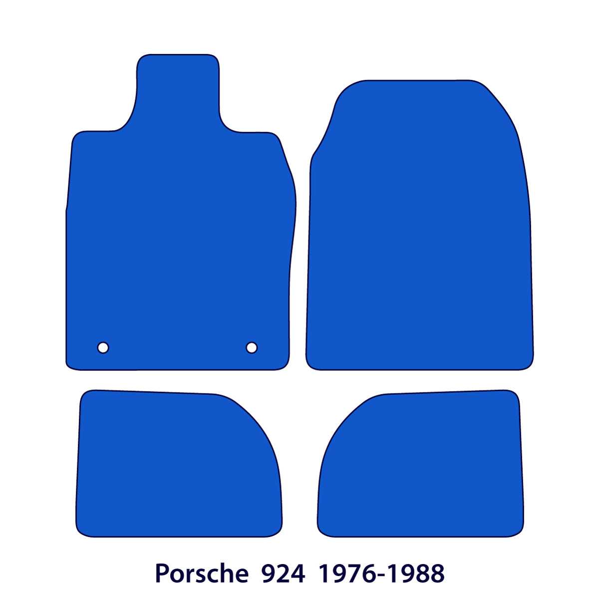 Porsche 924 Velours-Fußmatten 1976-1988 – Beige