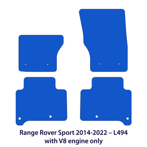 Range Rover Sport L494 V8 Supercharged Velour Floor Mats 2013–2022 – Beige – product view 2