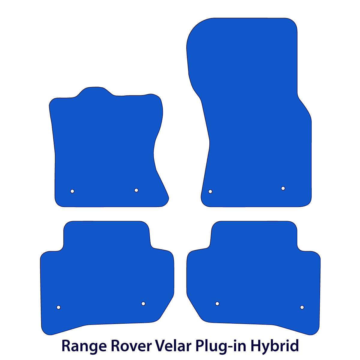 Range Rover Velar L560 PHEV Velour Floor Mats 2021–2026 – Black Exclusive – product view 2