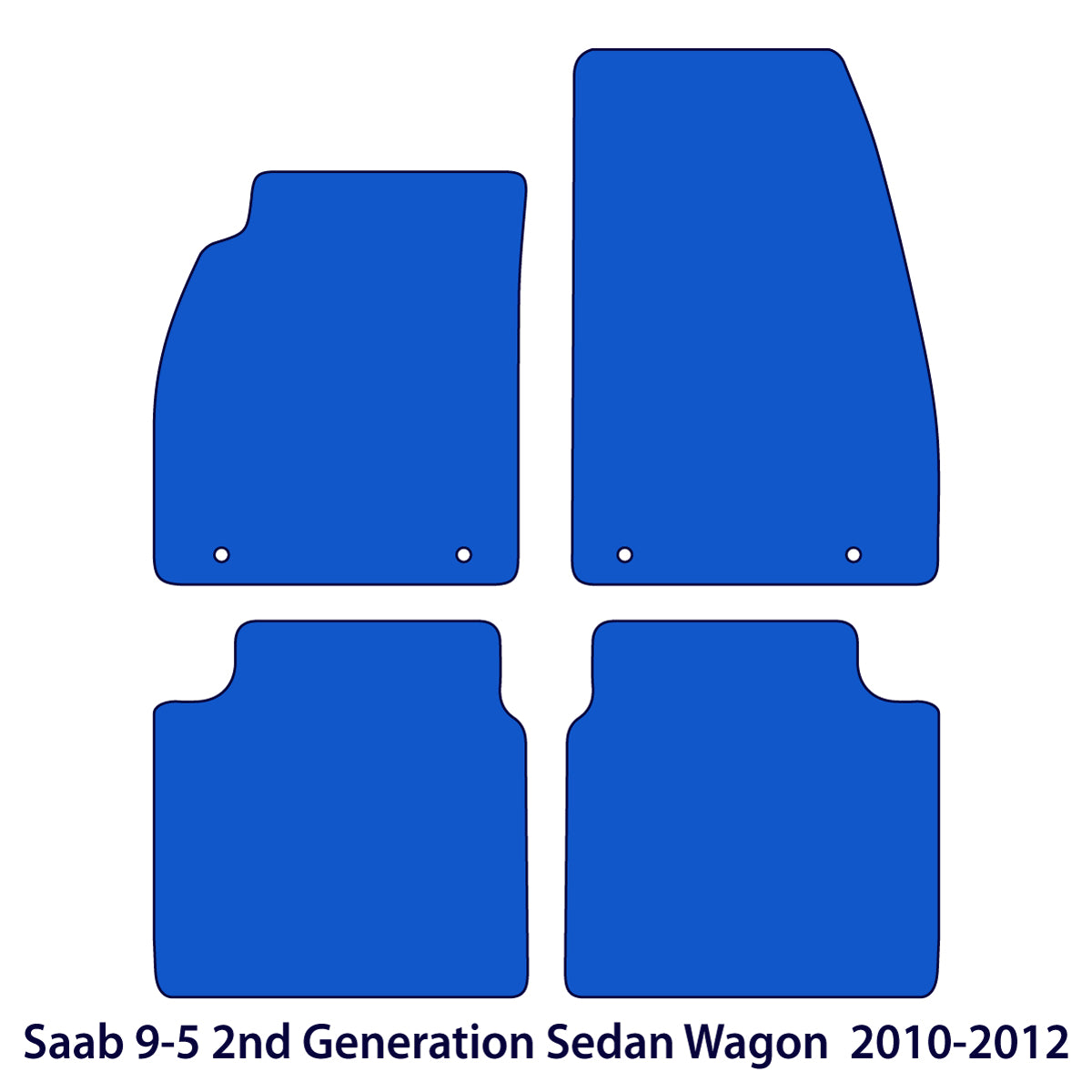 Saab 9-5 Velours Fußmatten 2010-2012 – Beige