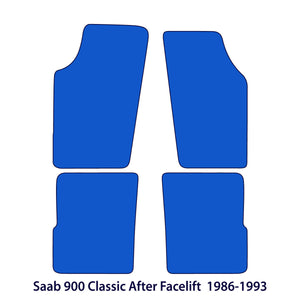 Saab 900 Classic C900 Velour Floor Mats 1987–1993 – After Facelift – Beige – image 2