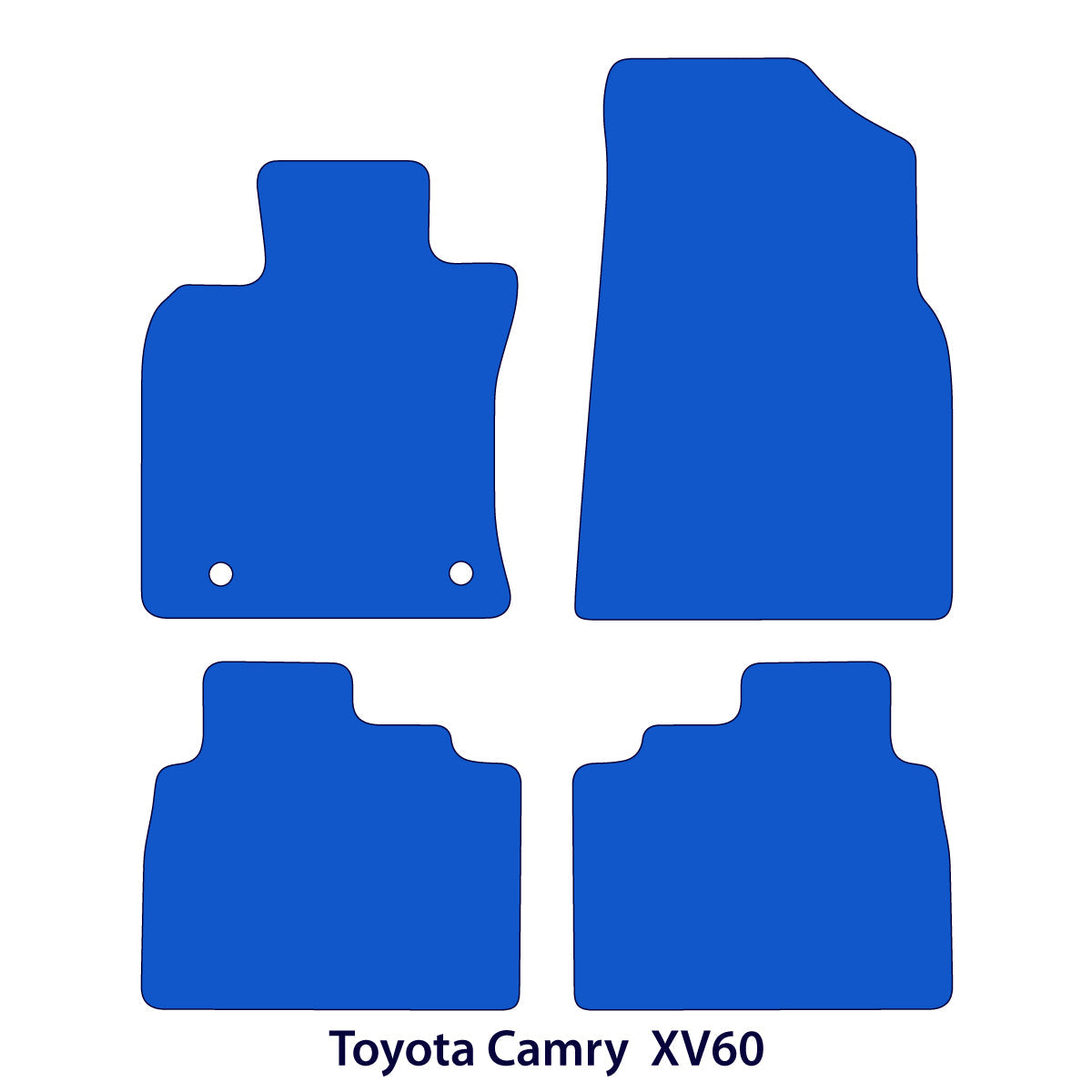 Dywaniki welurowe do Toyota Camry 2018-2023 – XV60 – Czarne Exclusive
