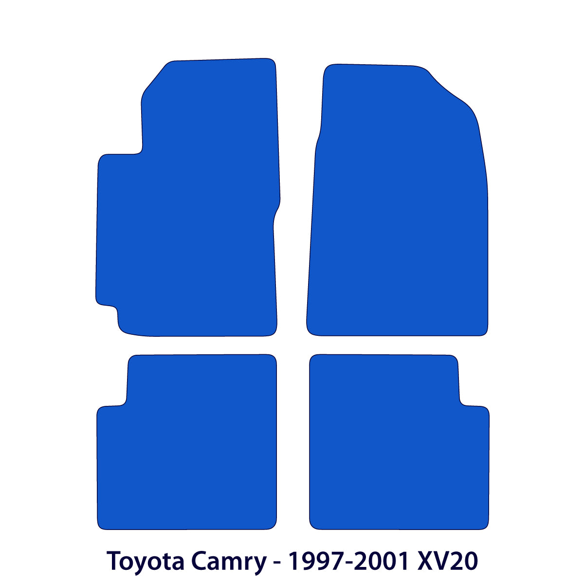 Dywaniki welurowe do Toyota Camry 1996-2001 – XV20 – Czarne
